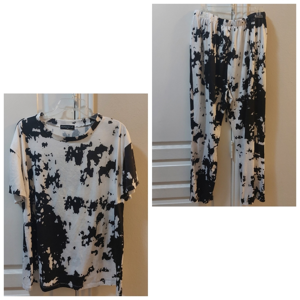 Romantichut Black and White Two Pieces Set XXL